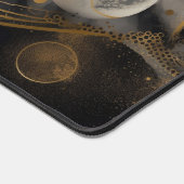 Hemelse Mystiek Zwart Goud Gepersonaliseerde Naam Bureaumat (Hoek)