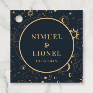 Hemelse Mystieke Elementen Sterrenbeelden Bedankjes Labels