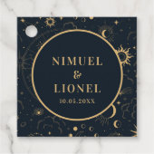 Hemelse Mystieke Elementen Sterrenbeelden Bedankjes Labels (Voorkant)