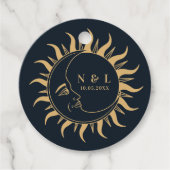 Hemelse Mystieke Elementen Sterrenbeelden Bedankjes Labels (Voorkant)