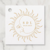 Hemelse Mystieke Elementen Sterrenbeelden Envelop Bedankjes Labels (Voorkant)