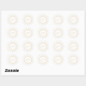Hemelse Mystieke Elementen Sterrenbeelden Envelop Ronde Sticker (Vel)