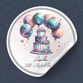 Hemelse Mystieke Kosmische Astrologie Dank u Ronde Sticker