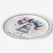 Hemelse Mystieke Kosmische Astrologie Verjaardagsf Papieren Bordje (Gekanteld)