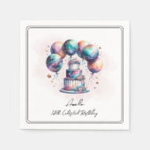 Hemelse Mystieke Kosmische Astrologie Verjaardagsf Servet (Voorkant)