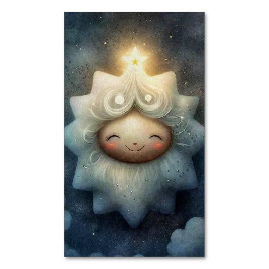 Hemelse Mystieke Kunst Magnetisch Visitekaartje (Voorkant Verticaal)