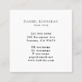 Hemelse Mystieke Maan Vierkante Visitekaartje (Achterkant)