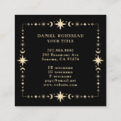 Hemelse Mystieke Maan Vierkante Visitekaartje (Achterkant)