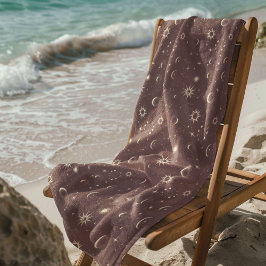 Hemelse mystieke naadloze patroon strandlaken