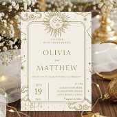 Hemelse Mystieke Sterrennacht Moon Wedding Kaart