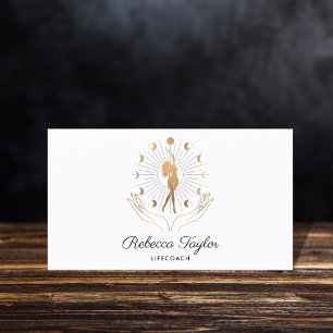 hemelse mystieke vrouwelijk levenscoach maan visitekaartje