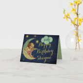 Hemelse naam en leeftijd aangepaste Kaart (Gele Bloem)