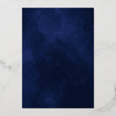 Hemelse Nacht Hemel Folie Uitnodiging voor het Huw (Achterkant)