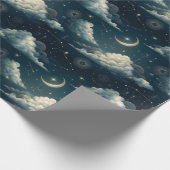 Hemelse Nacht Hemel Papier Patroon (Hoek)