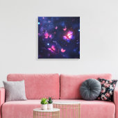 Hemelse Nacht Vlinder Tuin Canvas Afdruk (Insitu (Woonkamer))