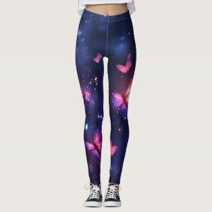Hemelse Nacht Vlinder Tuin Leggings
