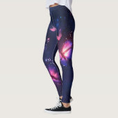 Hemelse Nacht Vlinder Tuin Leggings (Links)