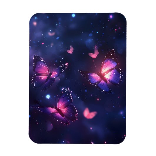 Hemelse Nacht Vlinder Tuin Magneet (Verticaal)