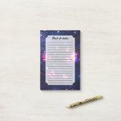 Hemelse Nacht Vlinder Tuin Post-it® Notes (Op bureau)