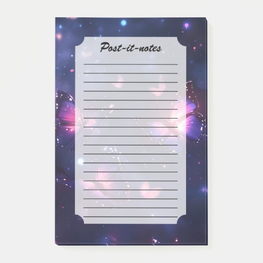 Hemelse Nacht Vlinder Tuin Post-it® Notes (Voorkant)