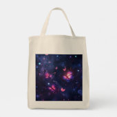 Hemelse Nacht Vlinder Tuin Tote Bag (Achterkant)