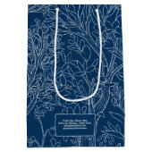 Hemelse Nachtelijke Bloemist Giftzak Medium Cadeauzakje (Achterkant)