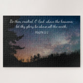 Hemelse nachtelijke hemel Schrift Legpuzzel (Horizontaal)