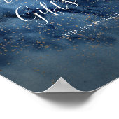 Hemelse Nachthemel | Gouden Kaarten en Cadeaus Bor Poster (Hoek)