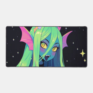 Hemelse Neon Zeemeermin - Kawaii Kosmische Siren V Bureaumat