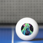 Hemelse Neon Zeemeermin - Kawaii Kosmische Siren V Pingpongbal (Net)