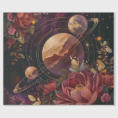 Hemelse Nevel Kristal Planeet Paars Cadeaupapier (Vlak)
