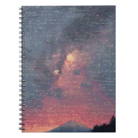 Hemelse Nevel Wiskunde Spiraal Notebook Notitieboek (Voorkant)