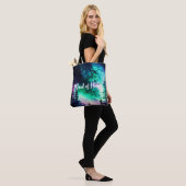 Hemelse Noorderlicht Bruiloft Tote Bag (Op model)