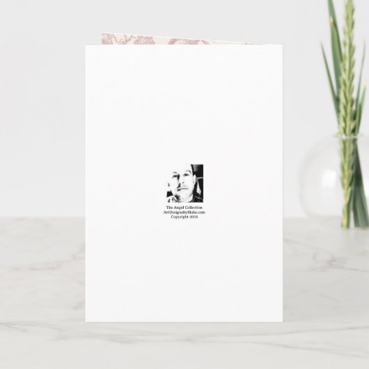 Hemelse Notities Engel Felicitatiekaart (Achterkant)