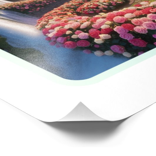 hemelse oase foto afdruk (Hoek)