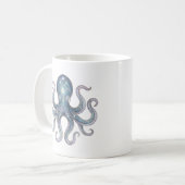 Hemelse Octopus Mok Luxe Lijnkunst (Voorkant links)