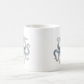 Hemelse Octopus Mok Luxe Lijnkunst (Center)