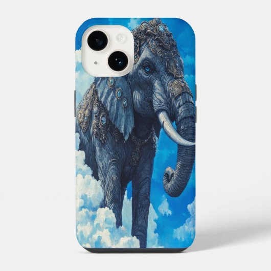 🐘 Hemelse Olifant iPhone Hoesje (Achterkant)