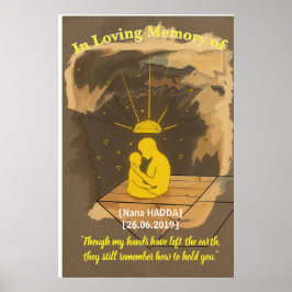 Hemelse Omarming – Persoonlijke Herdenkingsmuur Ku Poster