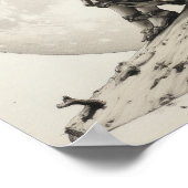 Hemelse Overpeinzingen: Meisje op de maan Ponderi Poster (Hoek)