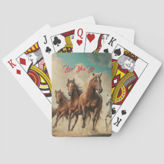 Hemelse paarden pokerkaarten