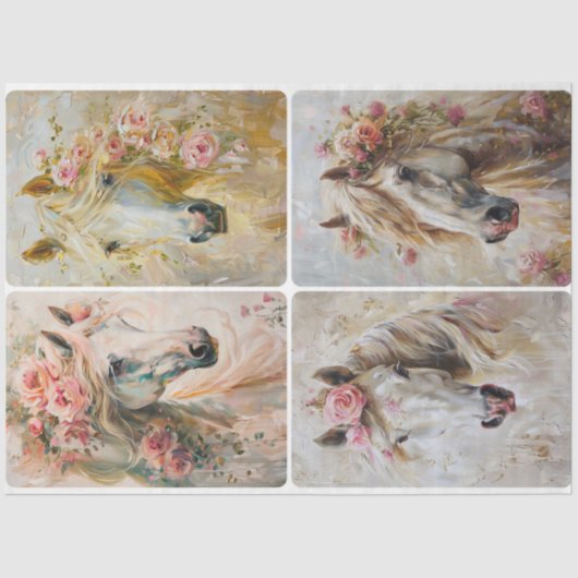 Hemelse paarden tissuepapier (Voorkant)