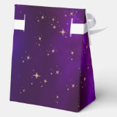 Hemelse Paarse Blauwgroen Zon Maan Astronomie brui Bedankdoosjes (Achterkant)