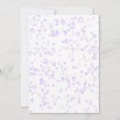 Hemelse Paarse Gouden Sterren Baby Sprinkle Shower Kaart (Achterkant)