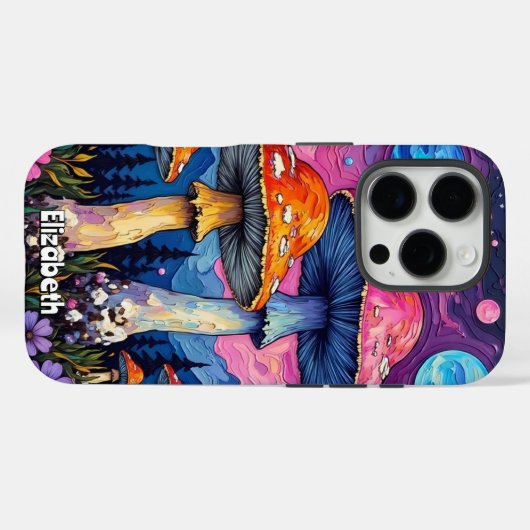 hemelse paddenstoelenbos Case-Mate iPhone case (Achterkant (horizontaal))