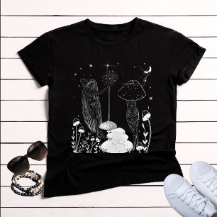 Hemelse paddestoel maan godinnen t-shirt