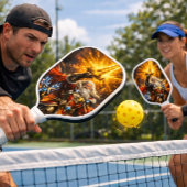 Hemelse Paladijn van het Eeuwige Licht Pickleball Paddle