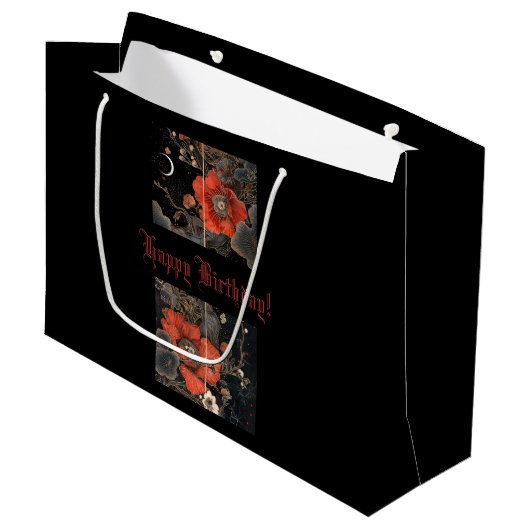 hemelse papaver-gelegenheid groot cadeauzakje (Voorkant Gekanteld)