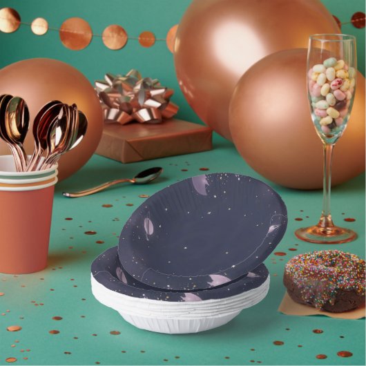 Hemelse Papieren Bord – Sterren & Maan Feestdesign (Multi)