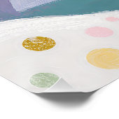 Hemelse Pastel Kerstboom Perfect Poster (Hoek)